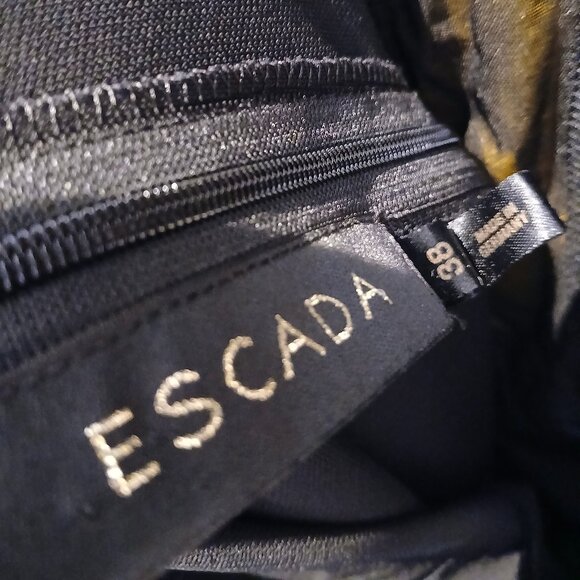 Escada Long Couture Black Dress - Picture 7 of 9